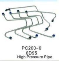 PC200-6 6D95 6SD1 Diesel Injector Pipe High Pressure Engine Parts For Excavator